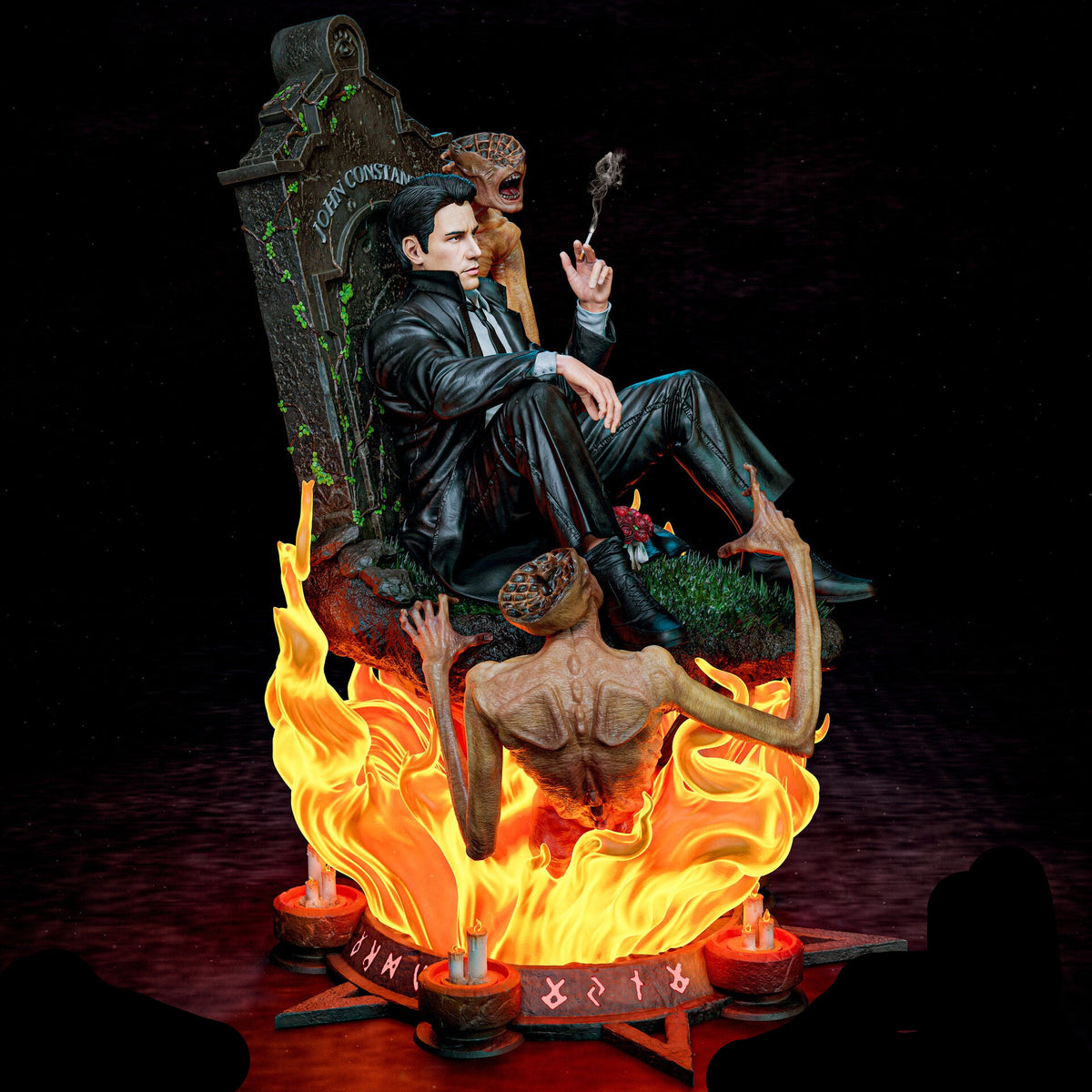 John Constantine | Keanu Reeves | Hellblazer | DC Comics | Movie Collectible | Fully Magnetized Figurine