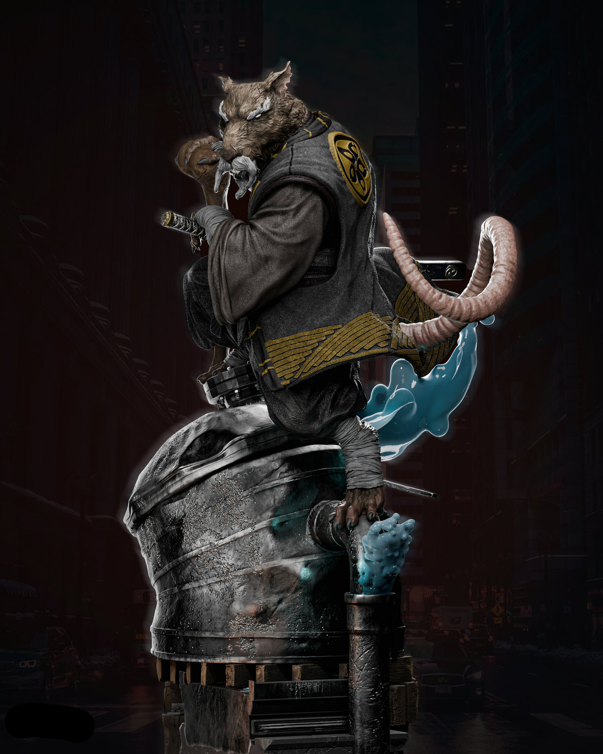 Master Splinter | Teenage Mutant Ninja Turtles | Fan Art | Fully Magnetized Figurine