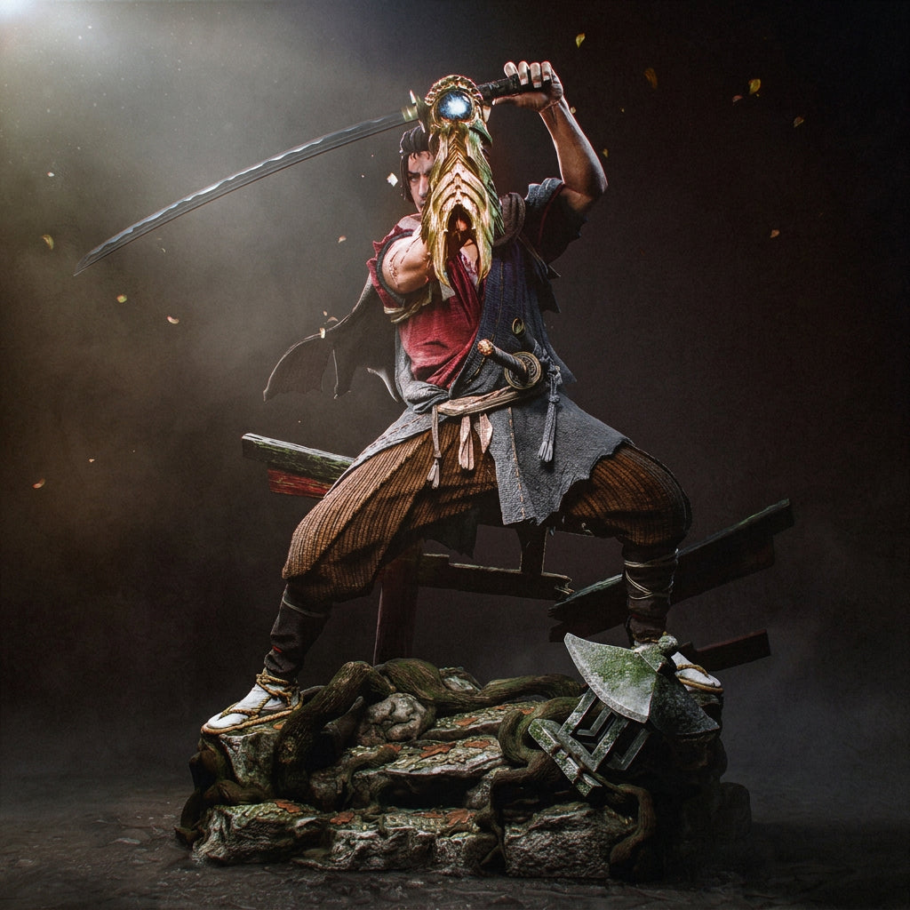 Miyamoto Musashi | Onimusha: Way of the Sword | Fan Art | Fully Magnetized Figurine