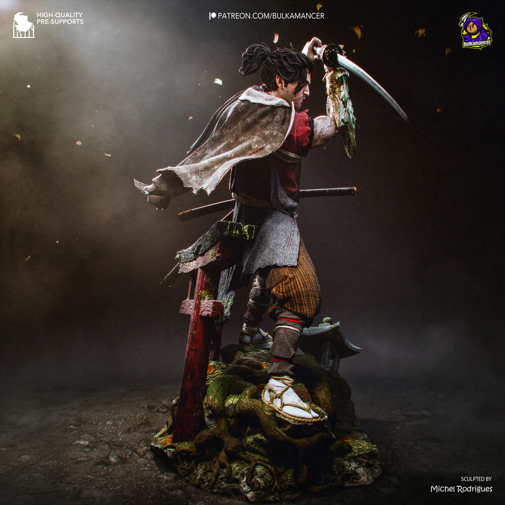 Miyamoto Musashi | Onimusha: Way of the Sword | Fan Art | Fully Magnetized Figurine