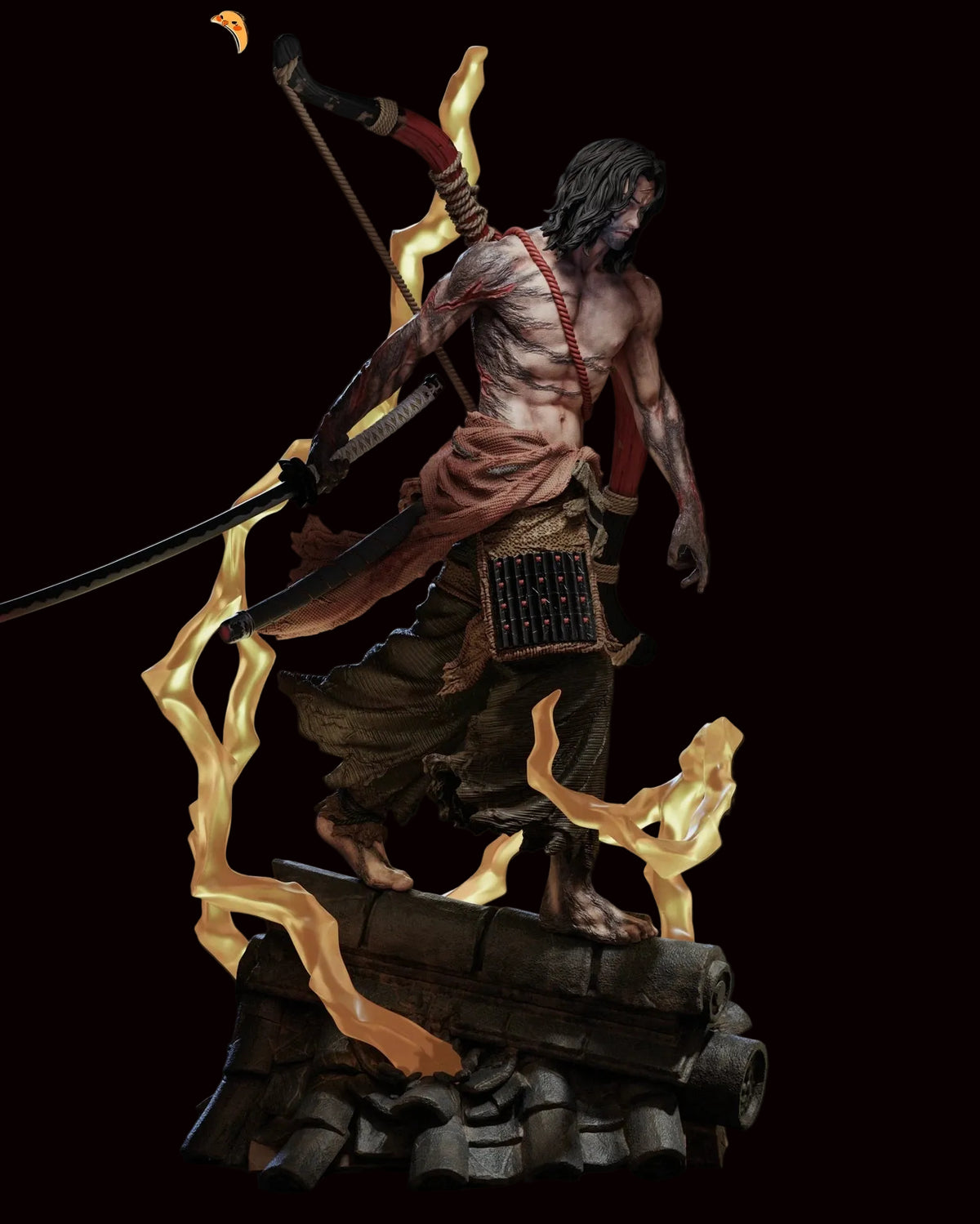 Genichiro Ashina | Sekiro: Shadows Die Twice | Fan Art | Fully Magnetized Collectible Figurine